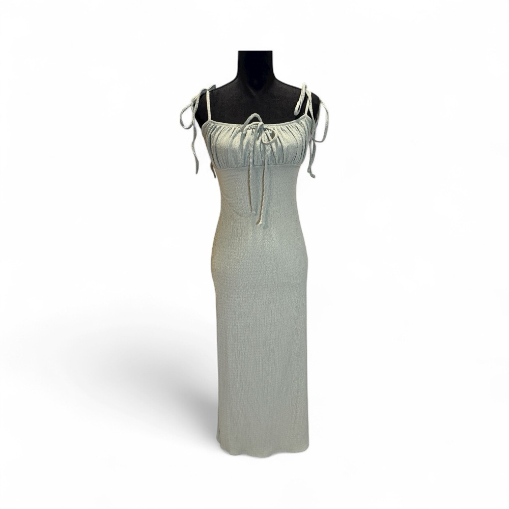 Jessica Simpson sage green maxi dress